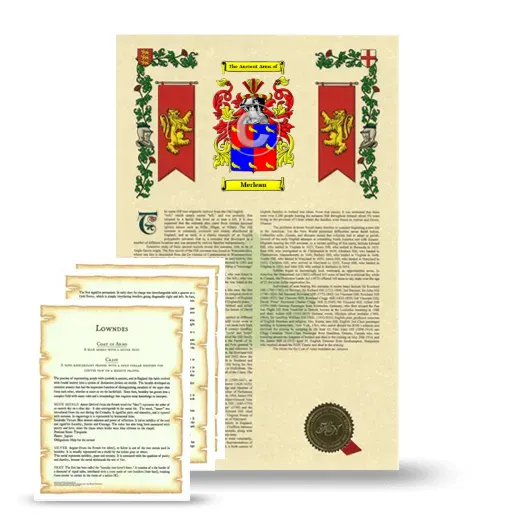 Merleau Armorial History and Symbolism package