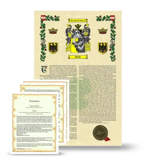Meske Armorial History and Symbolism package