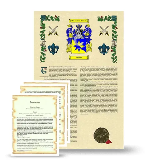 Millet Armorial History and Symbolism package