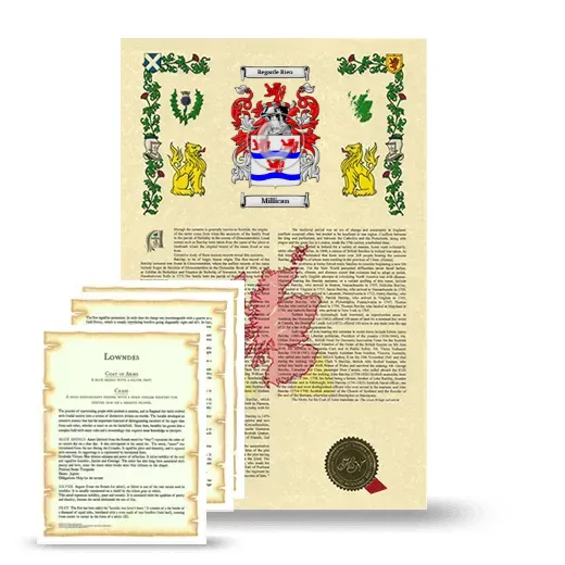 Millican Armorial History and Symbolism package