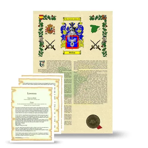 Molina Armorial History and Symbolism package