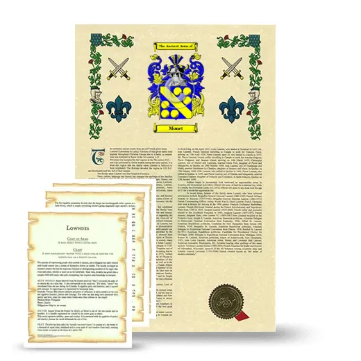 Monet Armorial History and Symbolism package