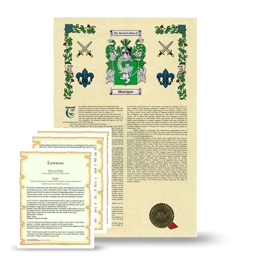Montigue Armorial History and Symbolism package
