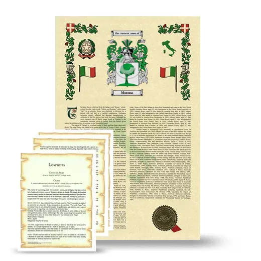 Morona Armorial History and Symbolism package