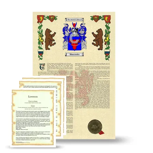 Moscowitz Armorial History and Symbolism package