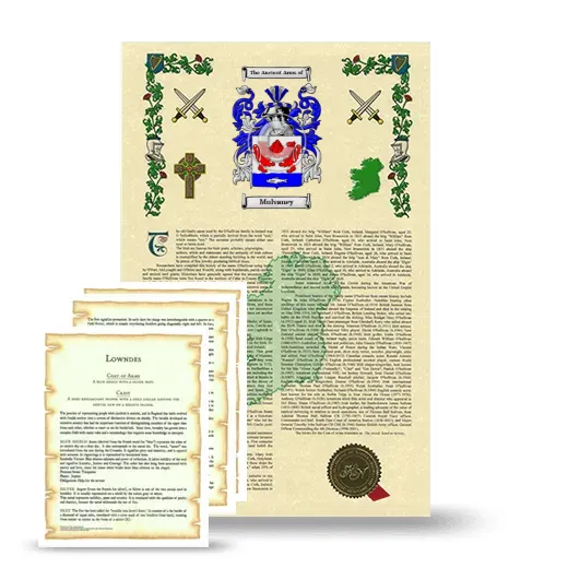 Mulvaney Armorial History and Symbolism package