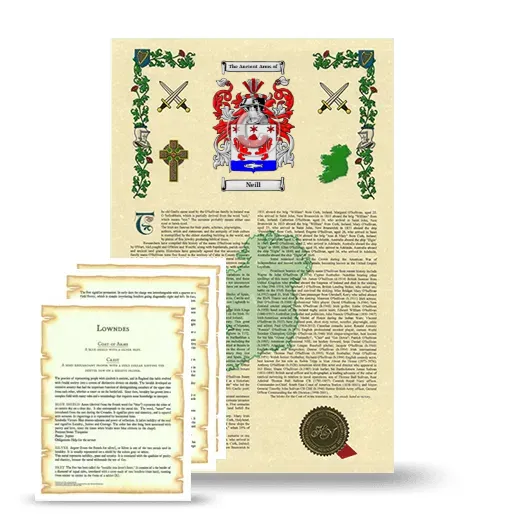 Neill Armorial History and Symbolism package