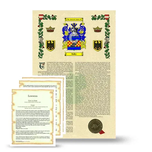 Nolty Armorial History and Symbolism package