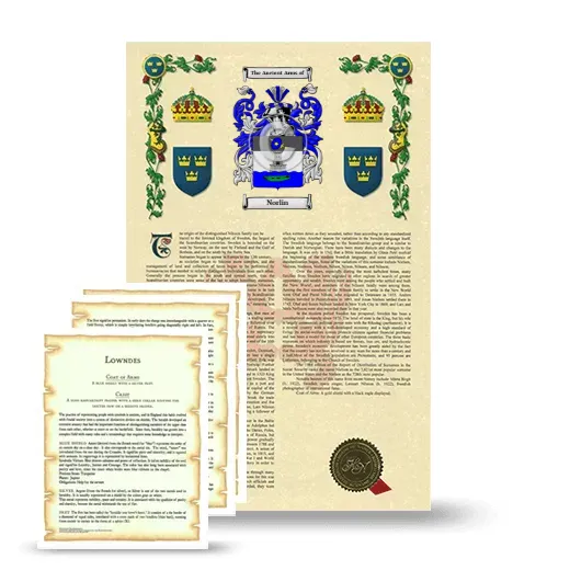 Norlin Armorial History and Symbolism package