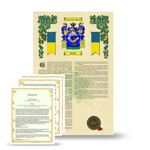 Novick Armorial History and Symbolism package