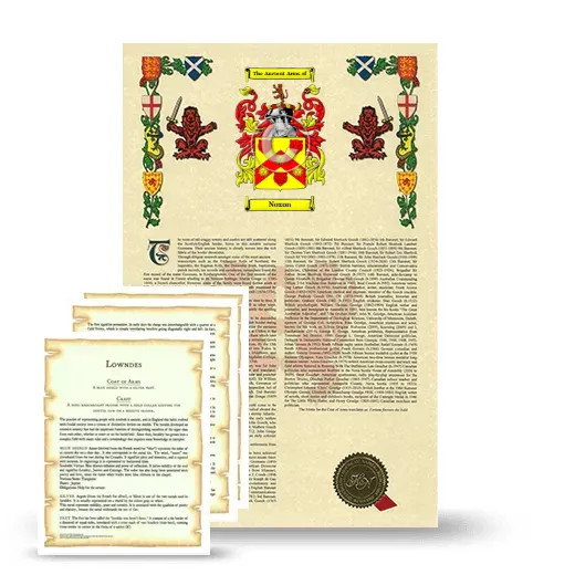 Noxon Armorial History and Symbolism package