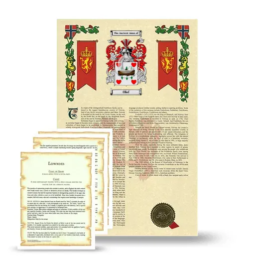 Olaf Armorial History and Symbolism package