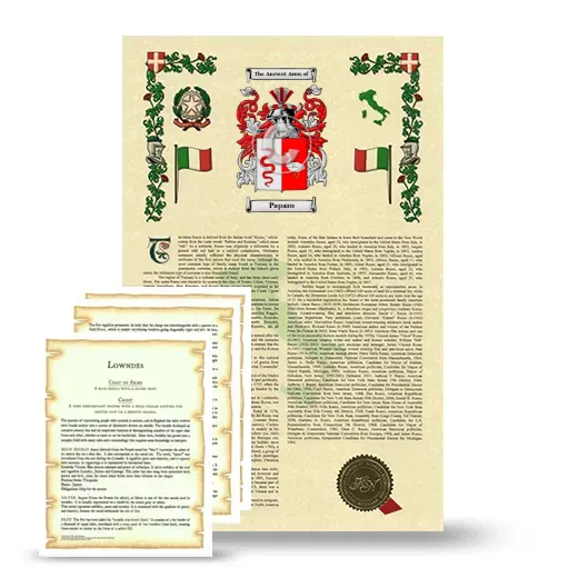 Paparo Armorial History and Symbolism package