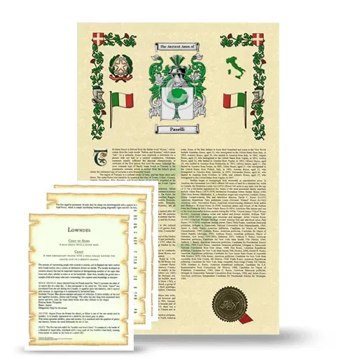 Paselli Armorial History and Symbolism package
