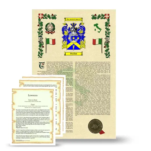 Paulini Armorial History and Symbolism package