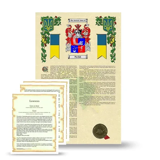 Pavlak Armorial History and Symbolism package