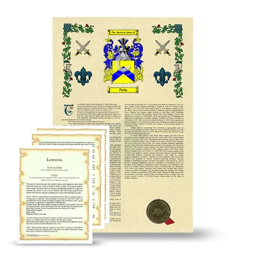 Perin Armorial History and Symbolism package