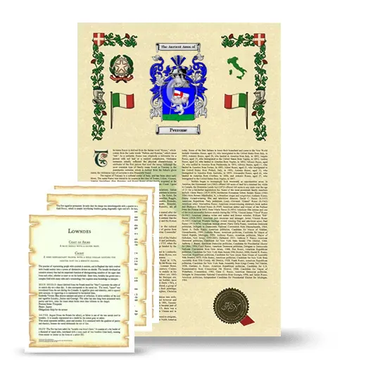 Perrone Armorial History and Symbolism package