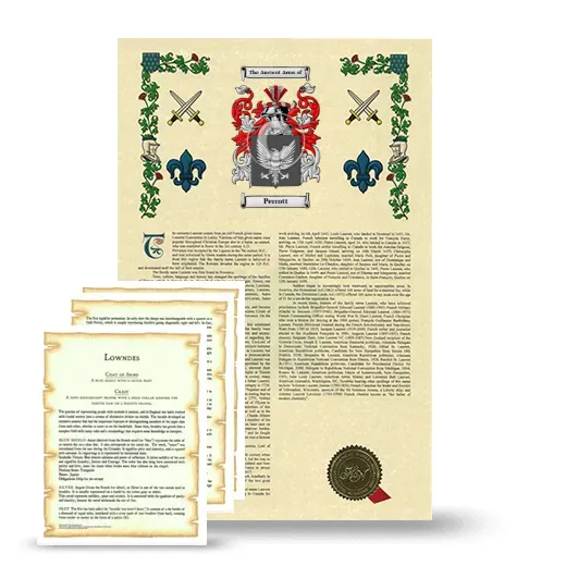 Perrott Armorial History and Symbolism package