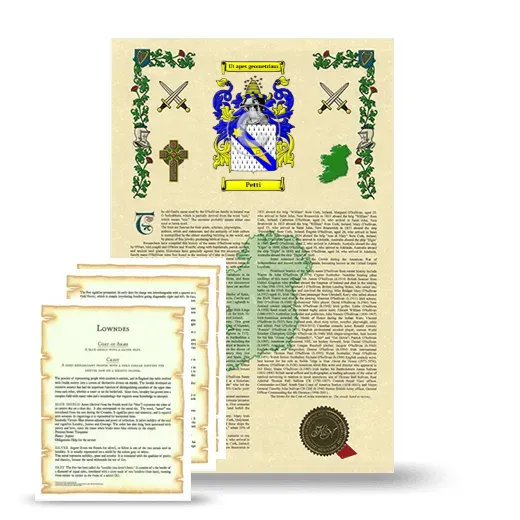 Petti Armorial History and Symbolism package