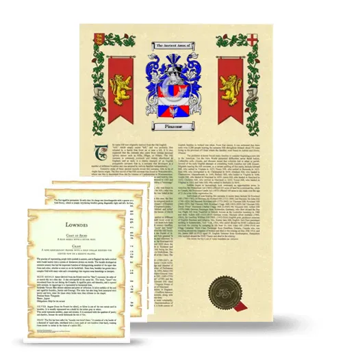 Pinzone Armorial History and Symbolism package