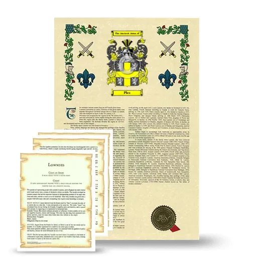 Plez Armorial History and Symbolism package