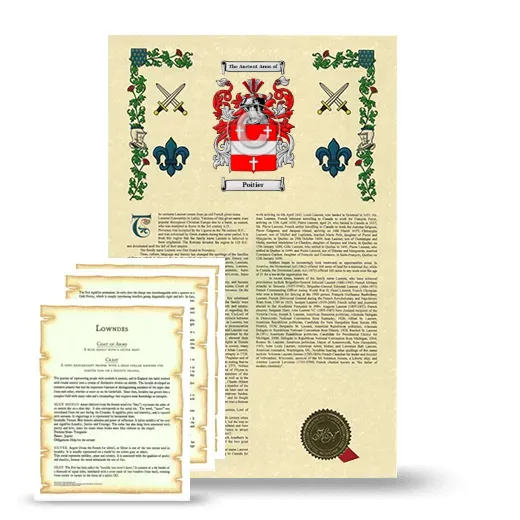 Poitier Armorial History and Symbolism package
