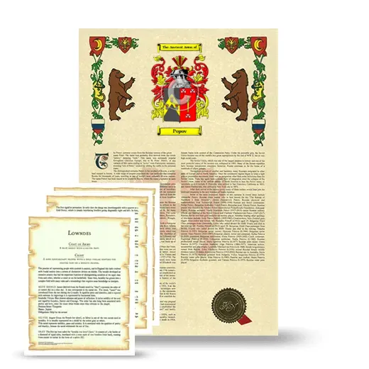 Popov Armorial History and Symbolism package