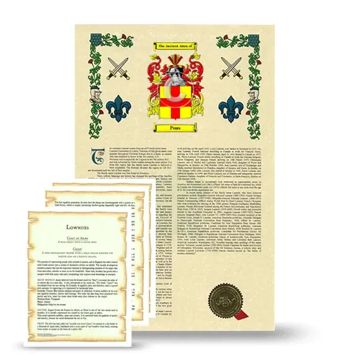 Pous Armorial History and Symbolism package