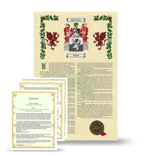 Powel Armorial History and Symbolism package