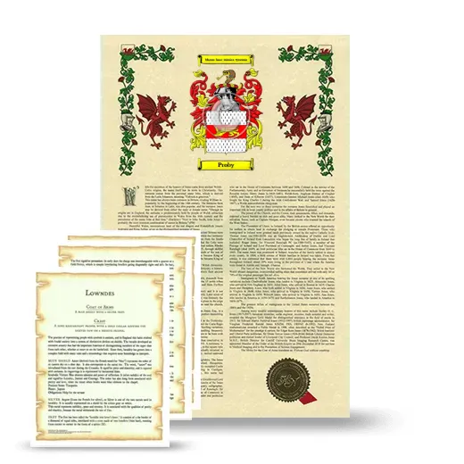 Proby Armorial History and Symbolism package