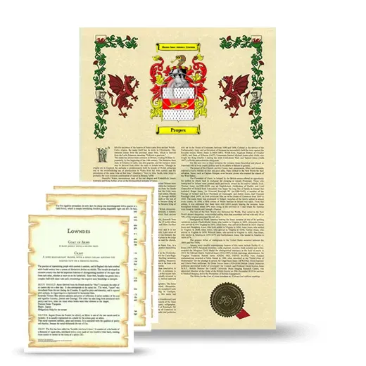 Propes Armorial History and Symbolism package