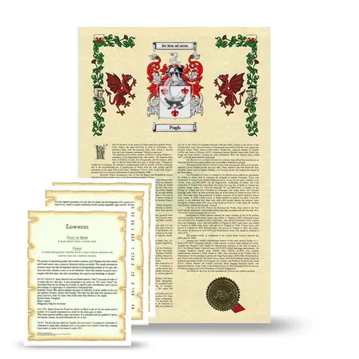 Pugh Armorial History and Symbolism package