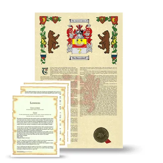 Rachmaninoff Armorial History and Symbolism package