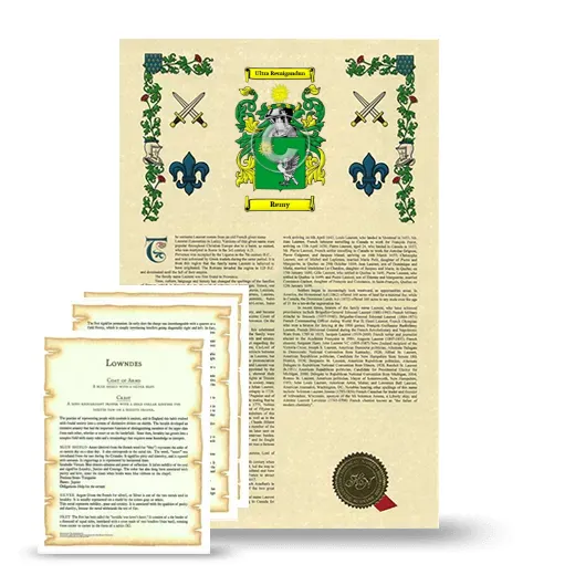Remy Armorial History and Symbolism package