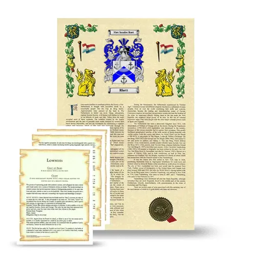 Rhett Armorial History and Symbolism package
