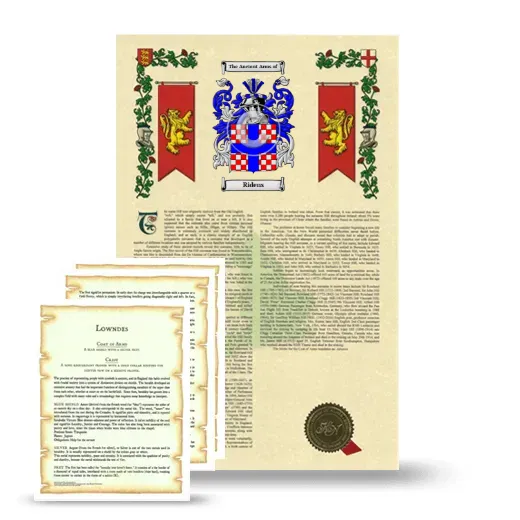 Ridens Armorial History and Symbolism package