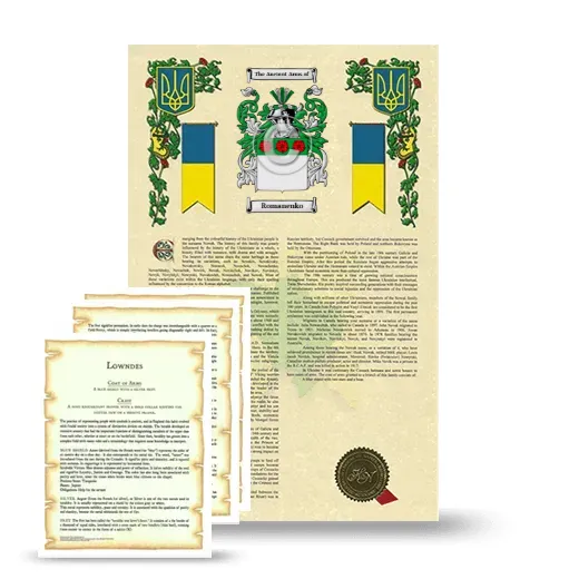 Romanenko Armorial History and Symbolism package