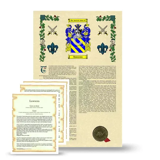 Rousseau Armorial History and Symbolism package
