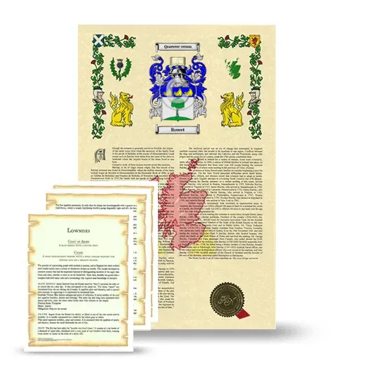 Rowet Armorial History and Symbolism package