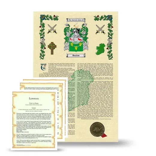 Runion Armorial History and Symbolism package