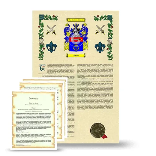 Sable Armorial History and Symbolism package