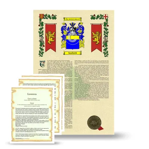 Sandwick Armorial History and Symbolism package