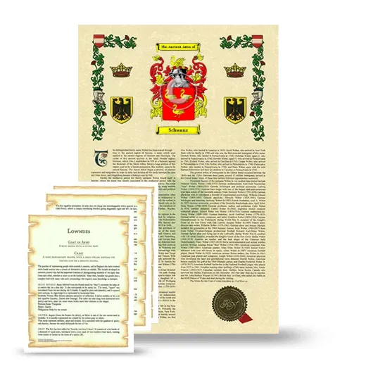 Schwanz Armorial History and Symbolism package