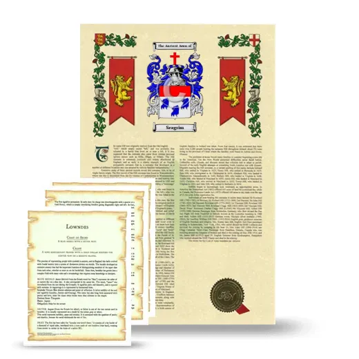 Seagrim Armorial History and Symbolism package