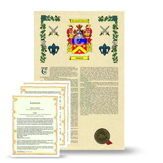 Senecal Armorial History and Symbolism package