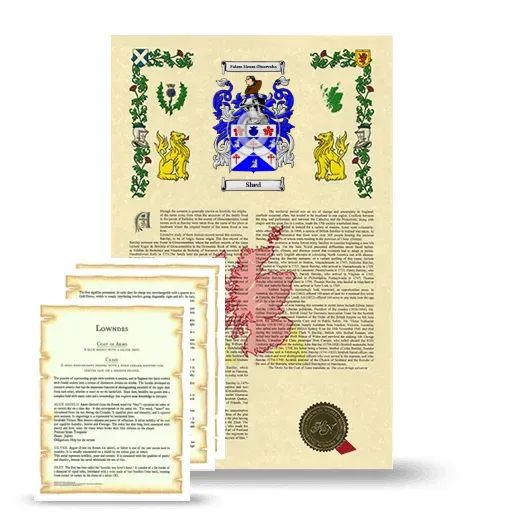 Shed Armorial History and Symbolism package