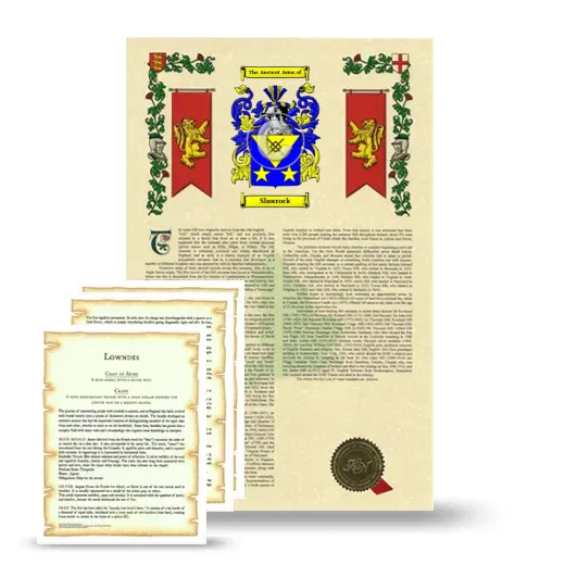 Shorrock Armorial History and Symbolism package