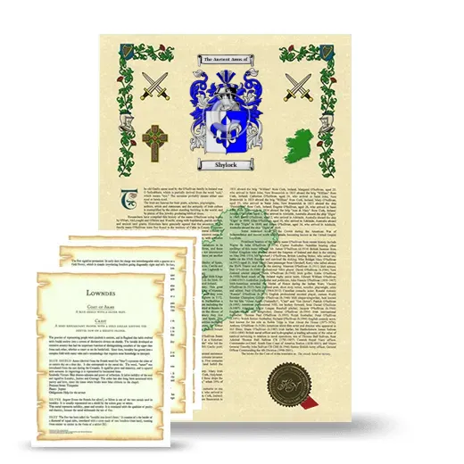 Shylock Armorial History and Symbolism package