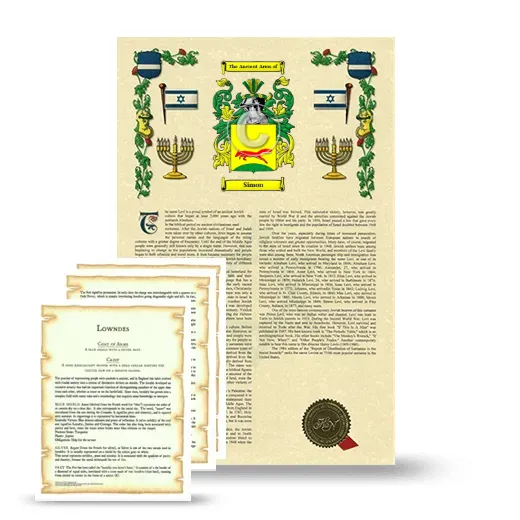 Simon Armorial History and Symbolism package